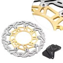 ゴールド フロント ブレーキ ディスク ローター ホンダ フォルツァ 250 2000-2007 2001 2002 2003 04 05に適合 Gold Front Brake Disc Rotors Fit Honda Forza 250 2000-2007 2001 2002 2003 04 05(2)