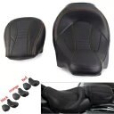 運転席 助手席 ピリオンシート ロープロファイル フィット ツーリング ロード グライド CVO 2009-22 レッド Driver Passenger Pillion Seat Low-Profile Fit Touring Road Glide CVO 2009-22 Red