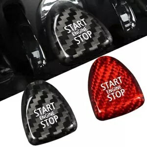 カーボンルックキーレススタートボタンカバートリム BMW ミニクーパー F モデル F54 F55 Carbon Look Keyless Start Button Cover Trim For BMW Mini Cooper F Model F54 F55
