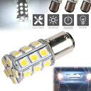 1x 27SMD BA15D キャビンマリンボート LED 電球 1004 1076 1142 ホワイト 20 ミリメートル * 48.5 ミリメートル 1x ...