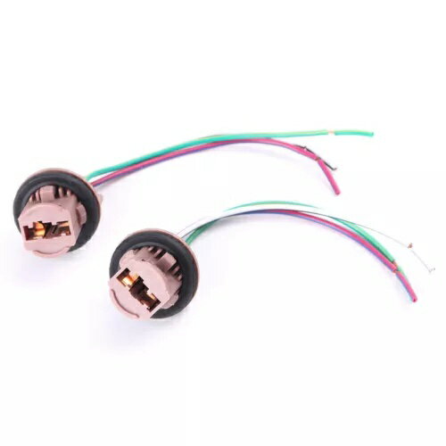 2 個 7443 ソケット骨壷信号 LED 電球 12V ハーネス ワイヤー プラグ アダプター 2Pcs 7443 Socket urn..