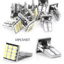 10 個 12 SMD 車の地図読み取りランプ電球ターンシグナルインジケータライト T10 1206 10pcs 12 SMD Car Map Reading ...