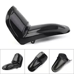 ABS ブラックフロントフェンダーカバーマッドガードヤマハ PW50 Y ジンジャー 50 に適合 ABS Black Fro..