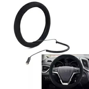 ぬいぐるみ 加熱ステアリングホイールカバー もつれ加熱ハンドウォーマー 14.5-15.5インチ Plush Heated Steering Wheel Cover Tangle Heating Hand Warmer 14.5-15.5in