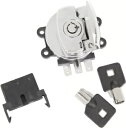 Drag Specialty サイド ヒンジ イグニッション スイッチ - クローム - 2106-0224 Drag Specialties Side Hinge Ignition Switch - Chrome - 2106-0224(2)
