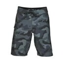Fox Racing オーバーヘッド カモフラージュ 20 ブラック ボードショーツ Fox Racing Overhead Camo 20 Black Boardshorts