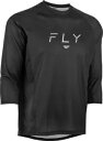 フライ レーシング Ripa 3/4 スリーブ ブラック グレー ジャージ Fly Racing Ripa 3/4 Sleeve Black Grey Jers...