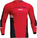 トール インテンス アシスト バーム 長袖 レッド ブラック ジャージ サイズ L Thor Intense Assist Berm Long-Sleeve R...