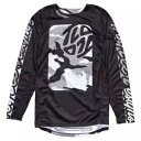 トロイ・リーが黒白のジャージでGPプロをデザイン Troy Lee Designs GP Pro Boxed In Black White Jersey