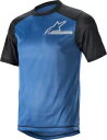 アルパインスターズ アルプス 4.0 V2 半袖 ブルー ブラック シルバー ジャージ Alpinestars Alps 4.0 V2 Short-Sleeve...