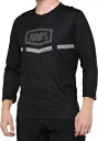 100% Airmatic 3 4 スリーブ ブラック ジャージ 100% Airmatic 3 4 Sleeve Black Jersey