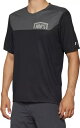 100% Airmatic 半袖ブラック チャコール ジャージ 100% Airmatic Short-Sleeve Black Charcoal Jersey