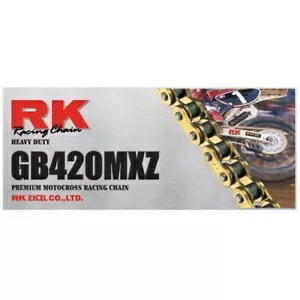 RK GB420MXZ ѵץ MX 졼Х - 124  RK GB420MXZ Heavy Duty Gold MX Race Motorcycle Chain - 124 Link