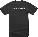 アルパインスターズ リニア ワードマーク ブラック グレー T シャツ Alpinestars Linear Wordmark Black Gray T-Shirt