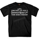 ホットレザーズ ブラック クルックドロード Tシャツ (メンズL) GMS1438L Hot Leathers Black Crooked Road T-Shi...