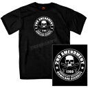 Hot Leathers ブラック修正第 2 条 T シャツ - GMD1158L (サイズ L) Hot Leathers Black 2nd Amendment T-Shirt - GMD1158L ( Size Large )