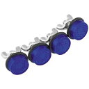 Chris Products リフレクター 4 パック ブルー ATV UTV SXS サイドバイサイド CH4B Chris Products Reflectors 4 Pack Blue ATV UTV SXS Side By Side CH4B