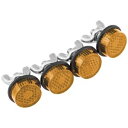 Chris Products リフレクター 4 パック アンバー ATV UTV SXS サイドバイサイド CH4A Chris Products Reflectors 4 Pack Amber ATV UTV SXS Side By Side CH4A