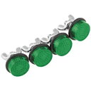 Chris Products リフレクター 4 パック グリーン ATV UTV SXS サイドバイサイド CH4G Chris Products Reflectors 4 Pack Green ATV UTV SXS Side By Side CH4G