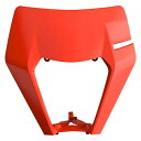 Polisport ヘッドライトマスクカバー オレンジ KTM 150 250 300 350 450 500 XC-W に適合 Polisport Headlight Mask Cover Orange Fits KTM 150 250 300 350 450 500 XC-W