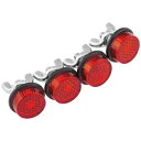 Chris Products リフレクター 4 パック レッド ATV UTV SXS サイドバイサイド CH4R Chris Products Reflectors 4 Pack Red ATV UTV SXS Side By Side CH4R