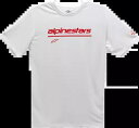 アルパインスターズ テック ラインアップ パフォーマンス T シャツ L ホワイト 121173800020L Alpinestars Tech Line Up Performance T-Shirt Large White 121173800020L
