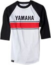 Factory Effex ヤマハ ヴィンテージ ベースボール T シャツ XL ホワイト/ブラック Factory Effex Yamaha Vintage Baseball T-Shirt XL White/Black