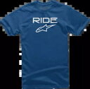 アルパインスターズ ライド 2.0 T シャツ - XL ブルー/ホワイト Alpinestars Ride 2.0 T-Shirt - XL Blue/White