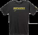 アルパインスターズ テック ラインアップ パフォーマンス T シャツ ミディアム ブラック 12117380010M Alpinestars Tech Line Up Performance T-Shirt Medium Black 12117380010M