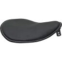ドラッグ 0806-0028 スモールロープロファイルスプリングソロシート ブラック ホワイトステッチ付 Drag 0806-0028 Small Low Profile Spring Solo Seat Black w/ White Stitching