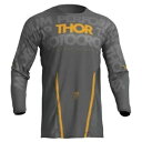 Thor Pulse ジャージ MX ダートバイク オフロード用 - モノグレー/イエロー メンズ サイズ L Thor Pulse Jersey for MX...