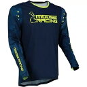 Moose Racing アグロイド ジャージ モトクロス - ネイビー/ハイビズ メンズ サイズ L # 2910-6394 Moose Racing Agr...