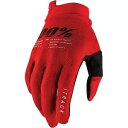 100% iTrack グローブ オフロード バイク用 - レッド - メンズ サイズ S 100% iTrack Gloves for Offroad Mot...
