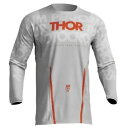 Thor Pulse ジャージ MX ダートバイク オフロード用 - モノグレー/オレンジ メンズ サイズ 3XL Thor Pulse Jersey for ...