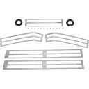 PARTS UNLIMITED DS-719706 クローム サドルバッグ レンズ グリル セット 88-00 GL1500用 PARTS UNLIMITED DS-719706 Chrome Saddlebag Lens Grille Set for 88-00 GL1500(2)