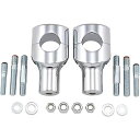 Drag Specialty 0602-0467 クローム 3 インチ ビッグ バッファロー ハンドルバー ライザー 1.5 インチ バー用 Drag Specialties 0602-0467 Chrome 3" Big Buffalo Handlebar Risers for 1.5" Bars