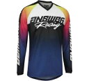 アンサー レーシング ジャージ A22 シンクロン プリズム リフレックス ブルー/ピンク メンズ サイズ XS # 446774 Answer Racing ...