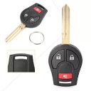 新車ノーカットリモートヘッドイグニッションキーキーレスエントリー日産フロンティア 2005-16 New Car Uncut Remote Head Ignition Key Keyless Entry for Nissan Frontier 2005-16