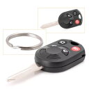 4 ボタン リモート キー フォブ シェル ノーカット ブレード リンカーン ナビゲーター MKZ/マーキュリー用 4 Buttons Remote Key Fob Shell Uncut Blade for Lincoln Navigator MKZ/ Mercury(2)
