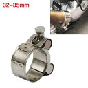 オートバイのエキゾーストパイプクランプ 35 ミリメートルステンレス鋼マフラー固定キャリパー新品 Motorcycle Exhaust Pipe Clamp 3...