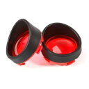 レッドターンシグナルライトレンズカバーバイザーリングハーレーダイナブレイクアウトVロッド02-10用 Red Turn Signal Light Lens Cover Visor Ring For Harley Dyna Breakout V-Rod 02-10