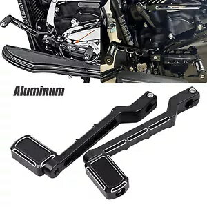 ブラックヒールトゥシフトレバーシフターペグハーレーストリートグライドヘリテージソフテイル用 Black Heel Toe Shift Lever Shifter Pegs For Harley Street Glide Heritage Softail