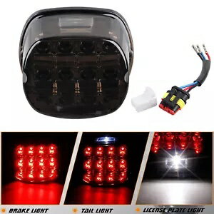LED テールライトスモークレンズブレーキリアランプハーレーツーリングエレクトラグライドダイナ用 LED Tail Light Smoke Lens Brake Rear Lamp For Harley Touring Electra Glide Dyna