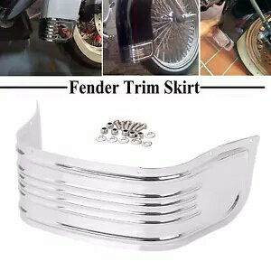 ハーレーロードキングエレクトラグライドソフテイルFLSTN用フロントフェンダースカートトリムカバー Front Fender Skirt Trim Cover For Harley Road King Electra Glide Softail FLSTN