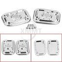 ハーレーロードグライドナイト V-ロッド VRSCX 用クロームマスターシリンダーリザーバーカバー Chrome Master Cylinder Reservoir Cover For Harley Road Glide Night V-Rod VRSCX