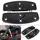 ペアフロントライダーフットボードボトムスハーレーロードキングダイナツアーグライド86-96用 Pair Front Rider Footboards Bottoms For Harley Road King Dyna Tour Glide 86-96