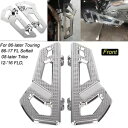 ハーレーツーリングストリートロードグライドキングCVO用クロームドライバーフロアボードフットボード Chrome Driver Floorboard Footboard For Harley Touring Street Road Glide King CVO(2)