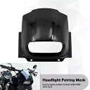 グロスブラックヘッドライトフェアリングフロントランプマスクカバーハーレーファットボーイ2018+に適合 Gloss Black Headlight Fairing Front Lamp Mask Cover Fit For Harley Fat Boy 2018+