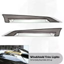 クローム フロントガラス トリム スモーク LED ライト付き ハーレー FLTRX ロード グライド 2015-2023 用 Chrome Windshield Trim W/ Smoke LED Light For Harley FLTRX Road Glide 2015-2023(2)
