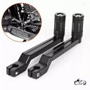 ブラックヒールトゥシフトレバーシフターペグハーレーストリートグライドロードキング FLSTF Black Heel Toe Shift Lever Shifter Pegs For Harley Street Glide Road King FLSTF(2)